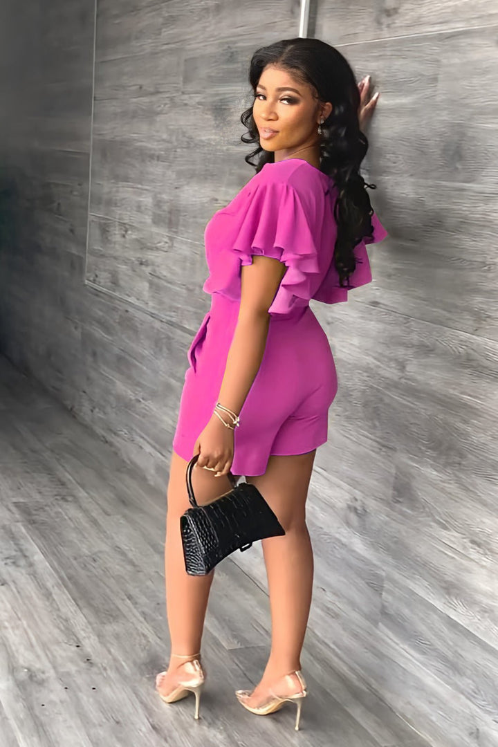 Trendy summer two-piece set with pleated design – Marlene-Green-S-The Livary