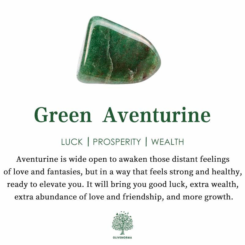Stylishly Shaped Polished Crystal Necklace - Lina-Green Aventurine-The Livary