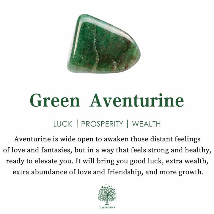 Stylishly Shaped Polished Crystal Necklace - Lina-Green Aventurine-The Livary