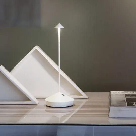 Wireless LED Table Lamp - ClarityGlow-White-The Livary
