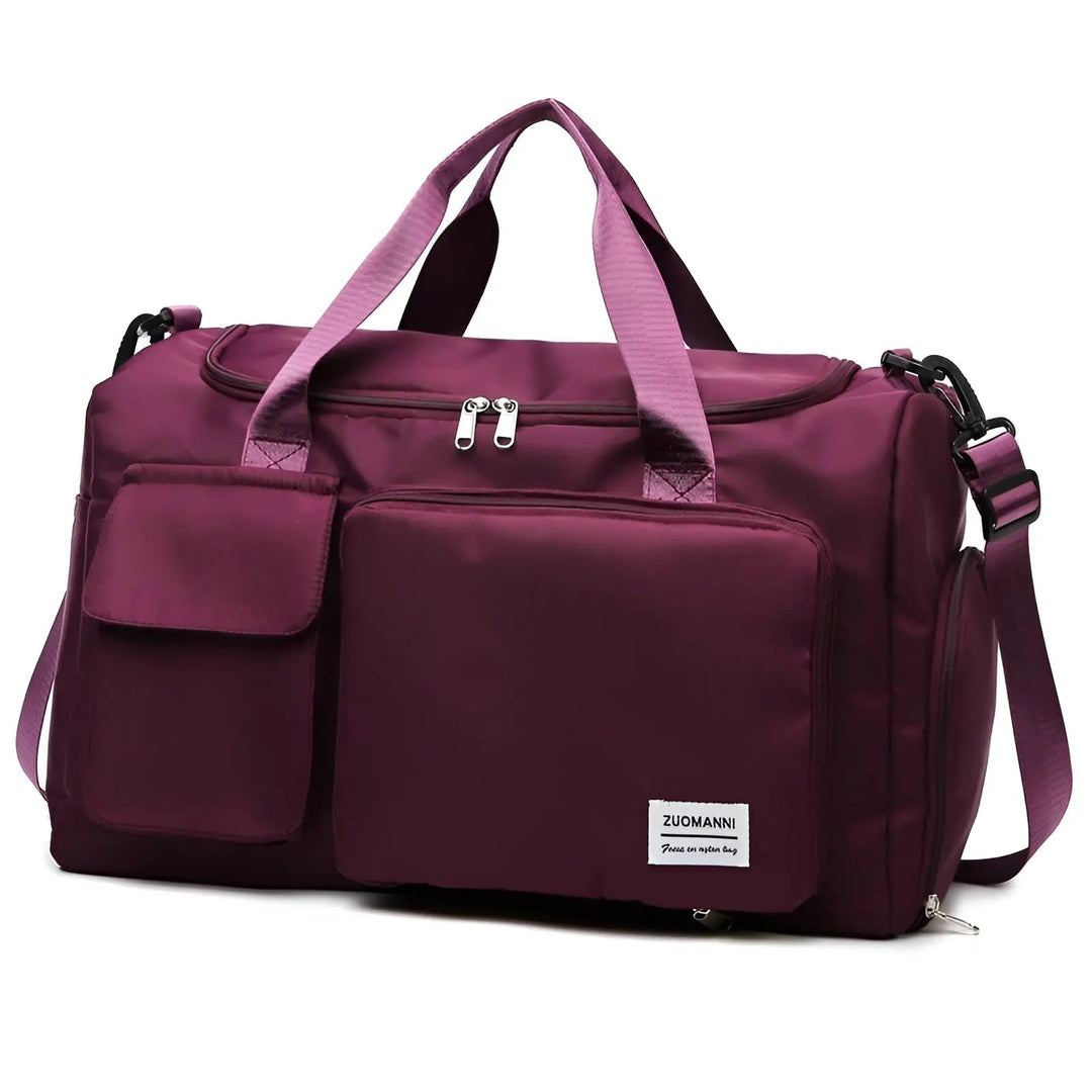 Large Waterproof Weekend Bag - VoyagePro-Bordeaux red-The Livary