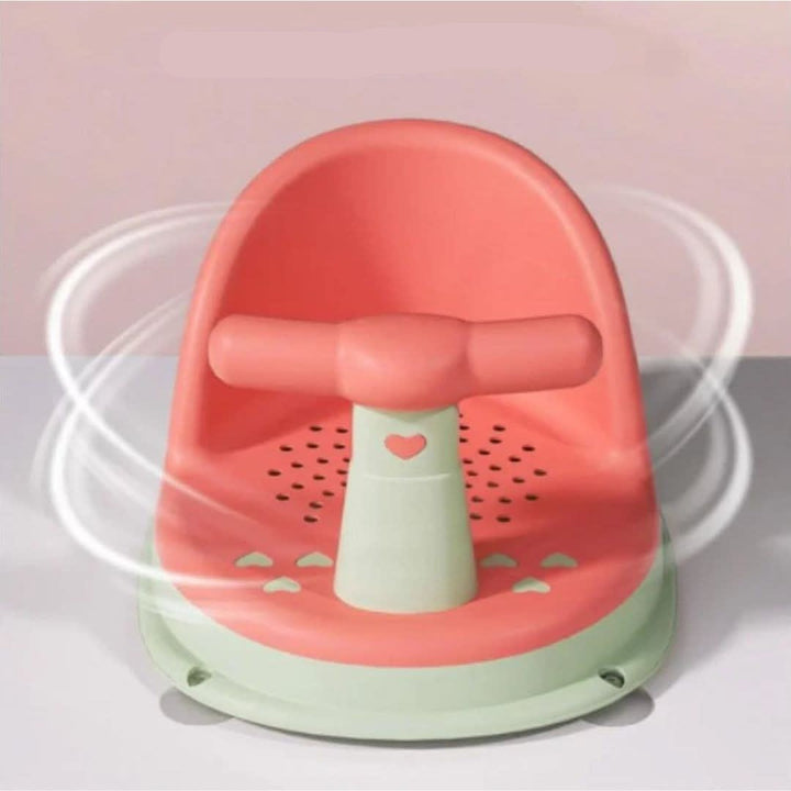 Anti-slip Baby Bath Seat for Safe Bath Time Comfort - Bubblie-Pink Green-The Livary