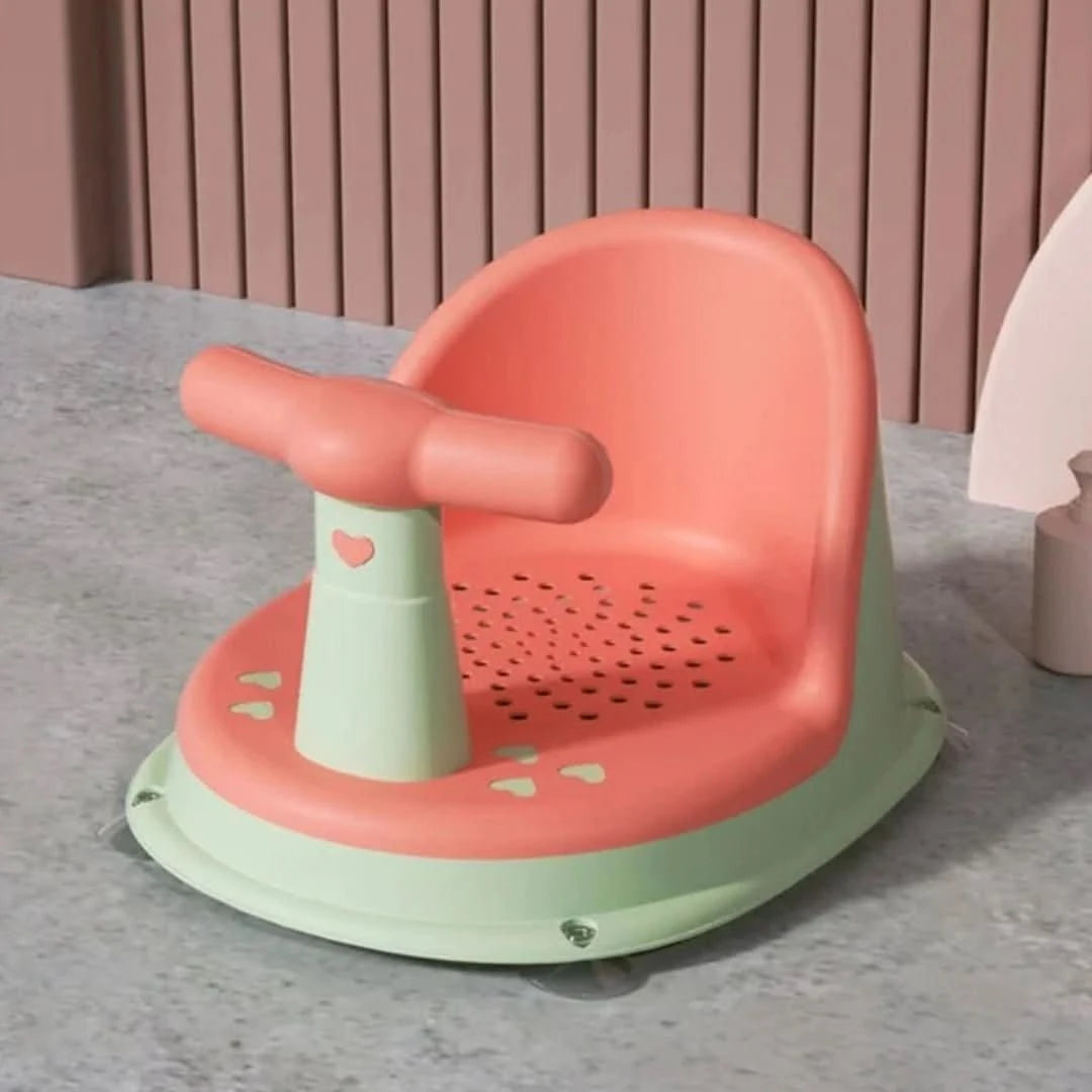 Anti-slip Baby Bath Seat for Safe Bath Time Comfort - Bubblie-Pink Green-The Livary