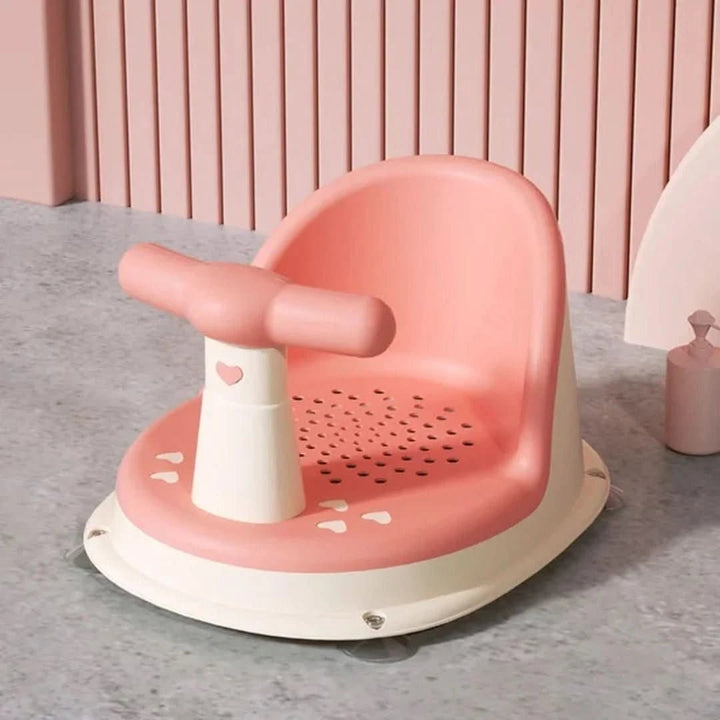 Anti-slip Baby Bath Seat for Safe Bath Time Comfort - Bubblie-Pink-The Livary