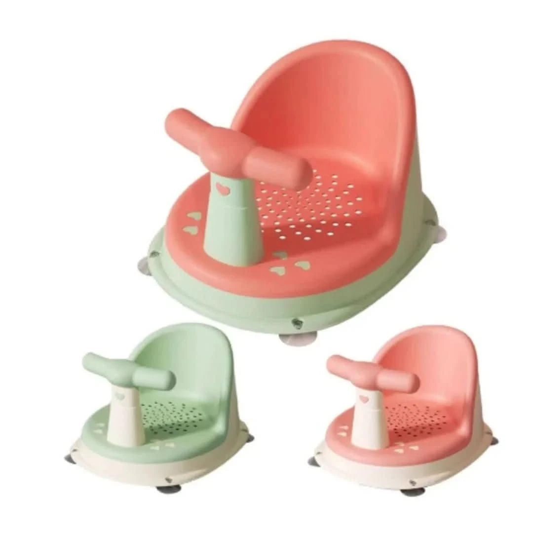Anti-slip Baby Bath Seat for Safe Bath Time Comfort - Bubblie-Pink Green-The Livary