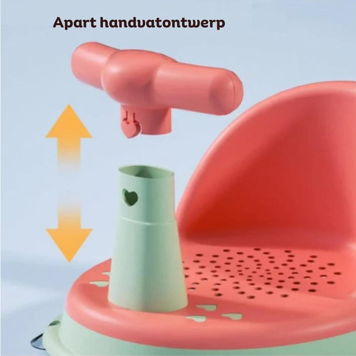 Anti-slip Baby Bath Seat for Safe Bath Time Comfort - Bubblie-Pink Green-The Livary