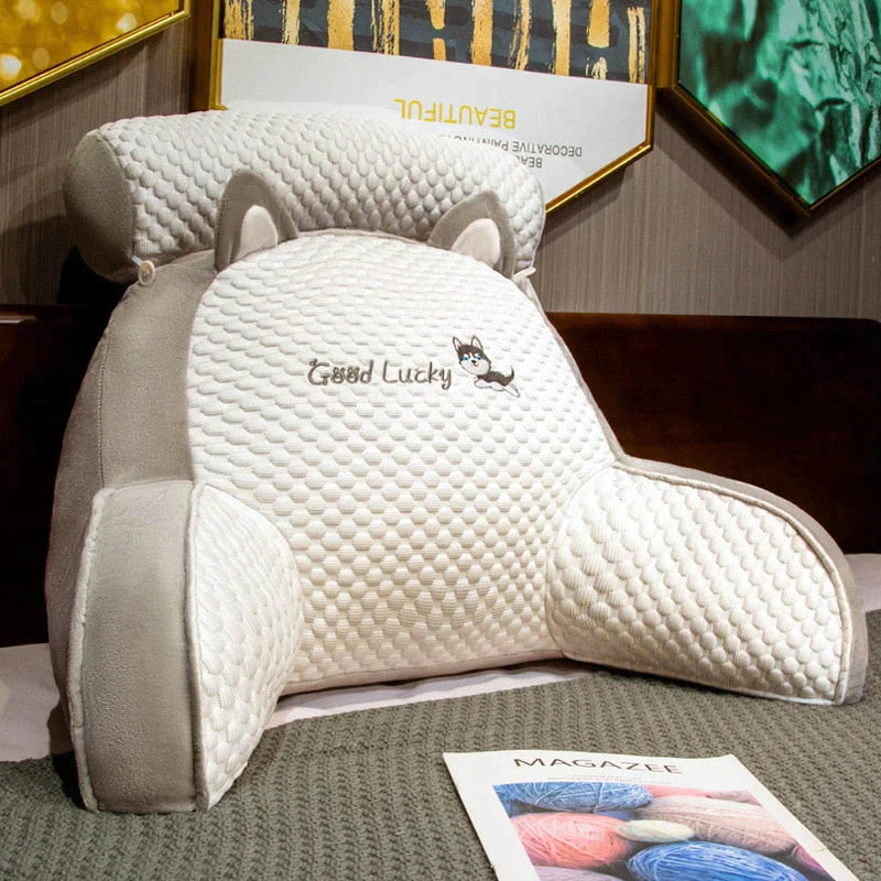 Ergonomic Back Cushion - NovaRest-White-The Livary