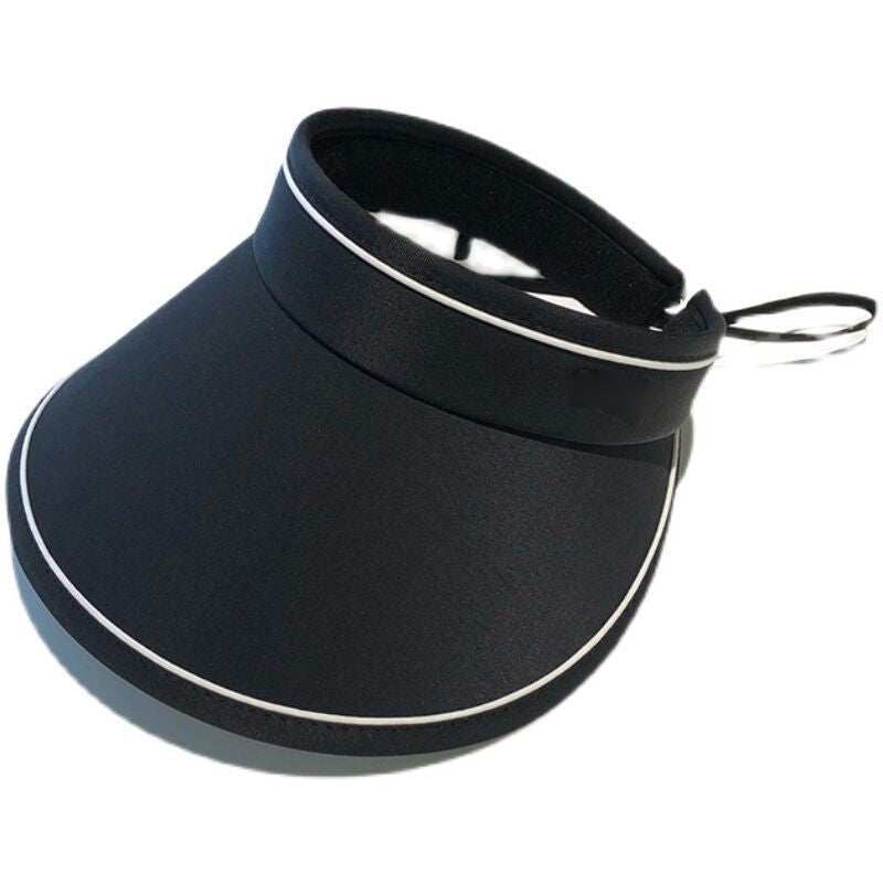 Trendy roll-up sun hat with extra protection – FoldSun Pro-Black-The Livary