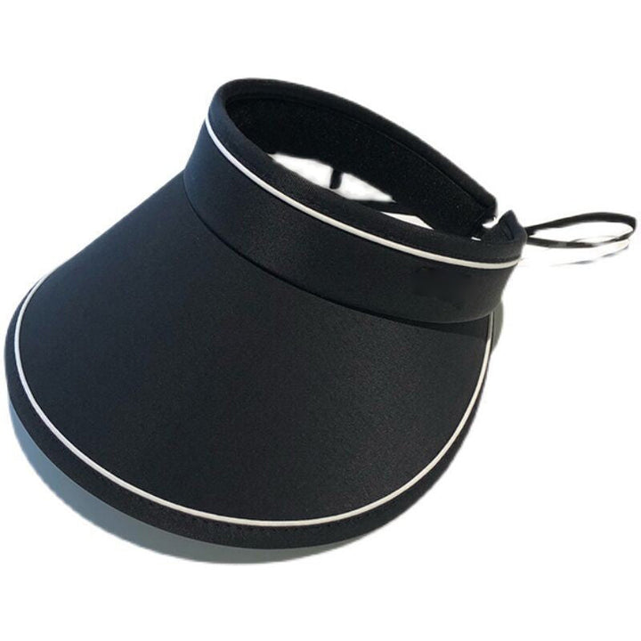 Trendy roll-up sun hat with extra protection – FoldSun Pro-Black-The Livary
