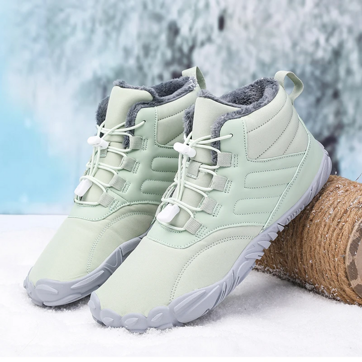 Warm Barefoot Snow Boots - FrostFlex-Blue-3.5-The Livary