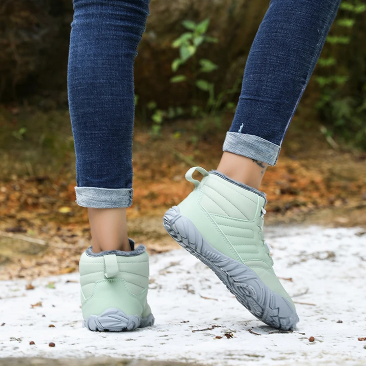 Warm Barefoot Snow Boots - FrostFlex-Blue-3.5-The Livary