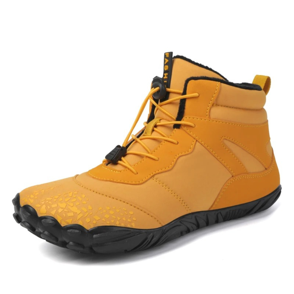 Warm Barefoot Snow Boots - FrostFlex-Yellow-3.5-The Livary