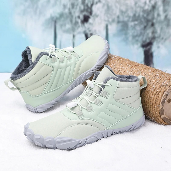 Warm Barefoot Snow Boots - FrostFlex-Green-3.5-The Livary