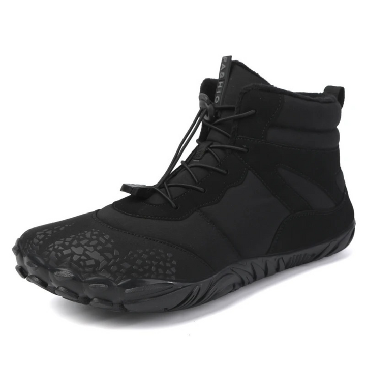 Warm Barefoot Snow Boots - FrostFlex-Black-3.5-The Livary