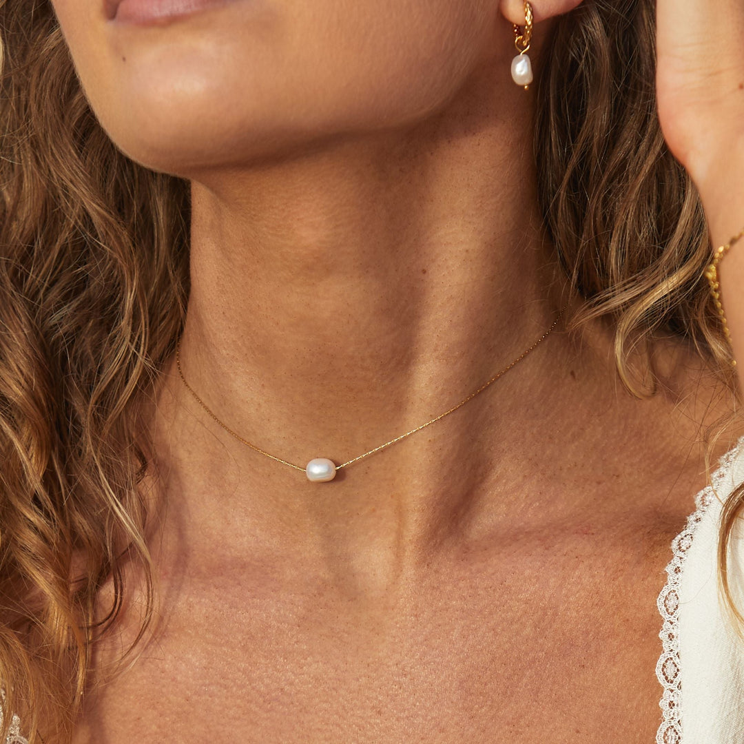 Baroque Pearl Choker - Alina-The Livary