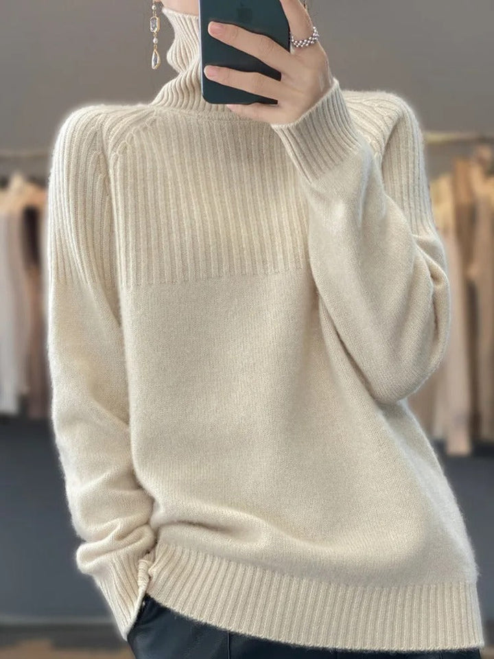 Trendy Sweater for Women - Serena-Beige-S-The Livary