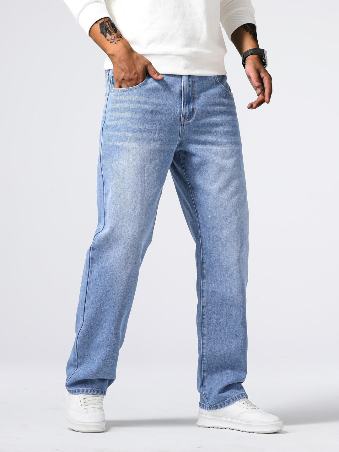 Relaxed Fit Regular Men's Jeans - Lucas
