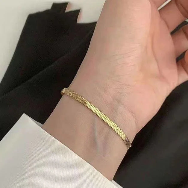 Snake Anklet - Isolde-Gold-The Livary