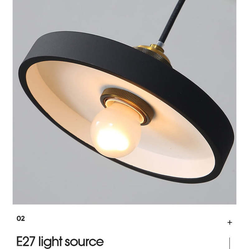 Stylish Morandi Design LED Pendant Light - MoraGlow-A-White-The Livary
