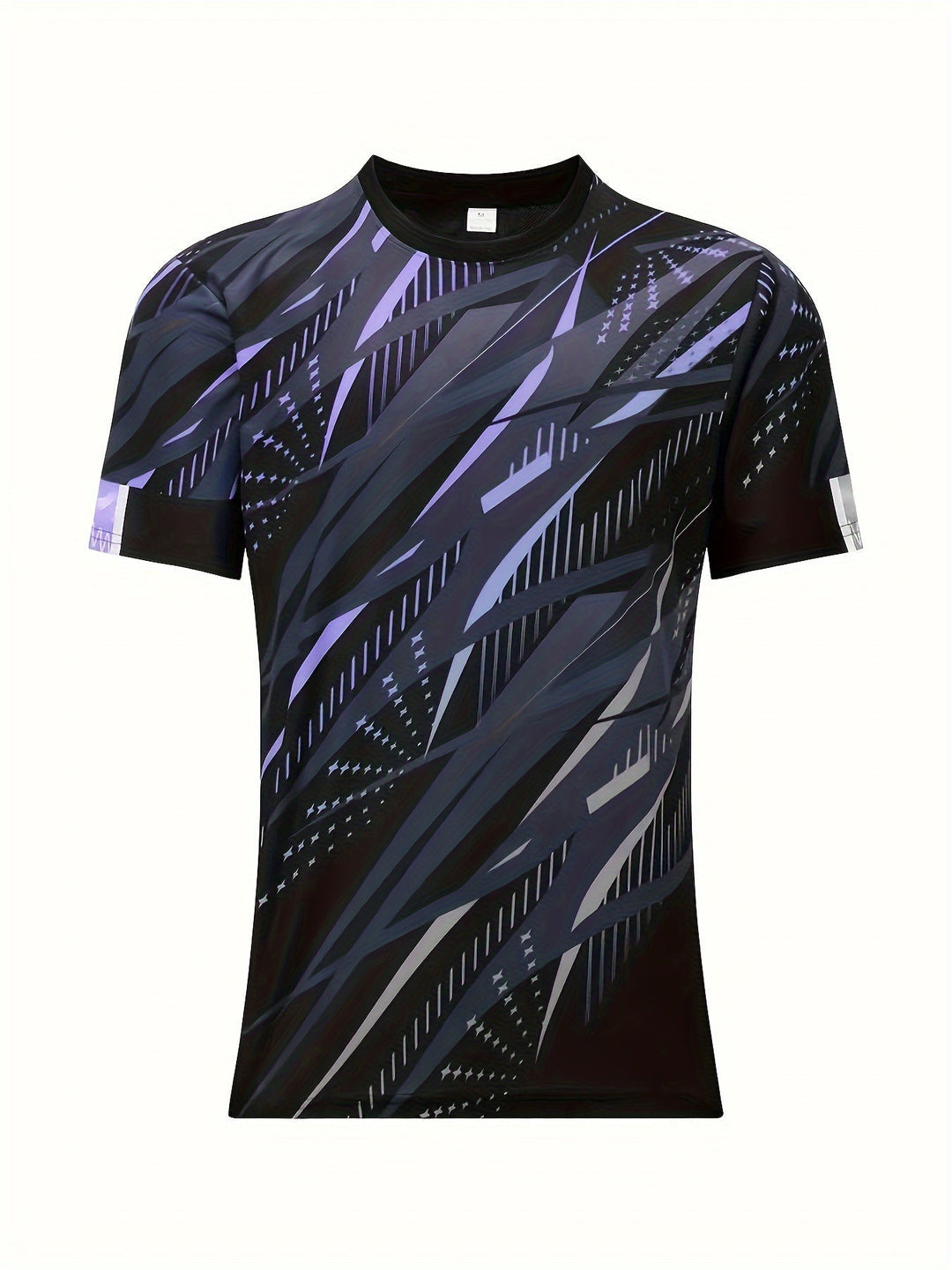 Short-sleeve shirt with striped pattern summer style men's look - Timo (1+1 FREE)-Violet-S-The Livary
