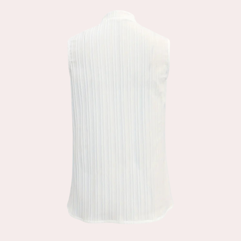 Stylish White Top for Women - Romy-XS-The Livary