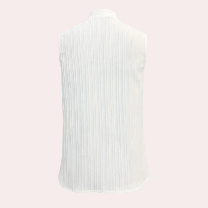 Stylish White Top for Women - Romy-XS-The Livary
