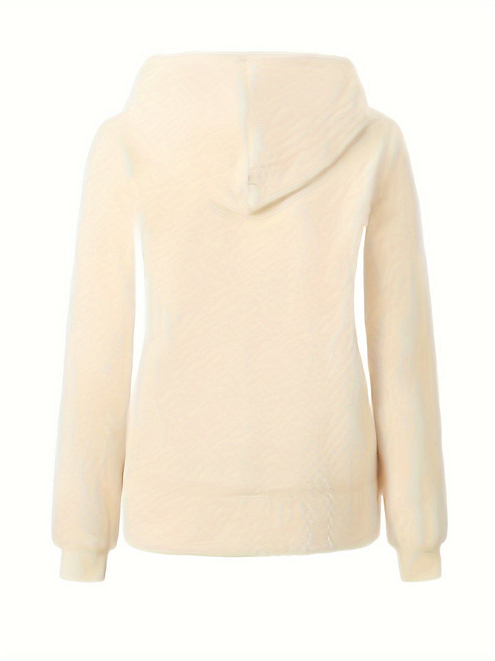 Super Comfy Ladies' Jacket with Warm Lining - Elise-White-S-The Livary
