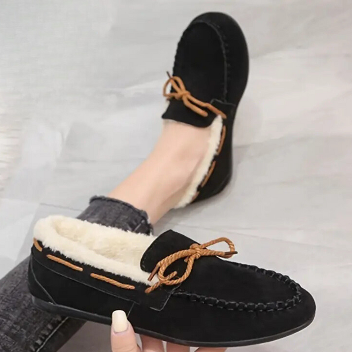 Classic Warm Ladies' Slippers - Selina-Black-2.5-The Livary