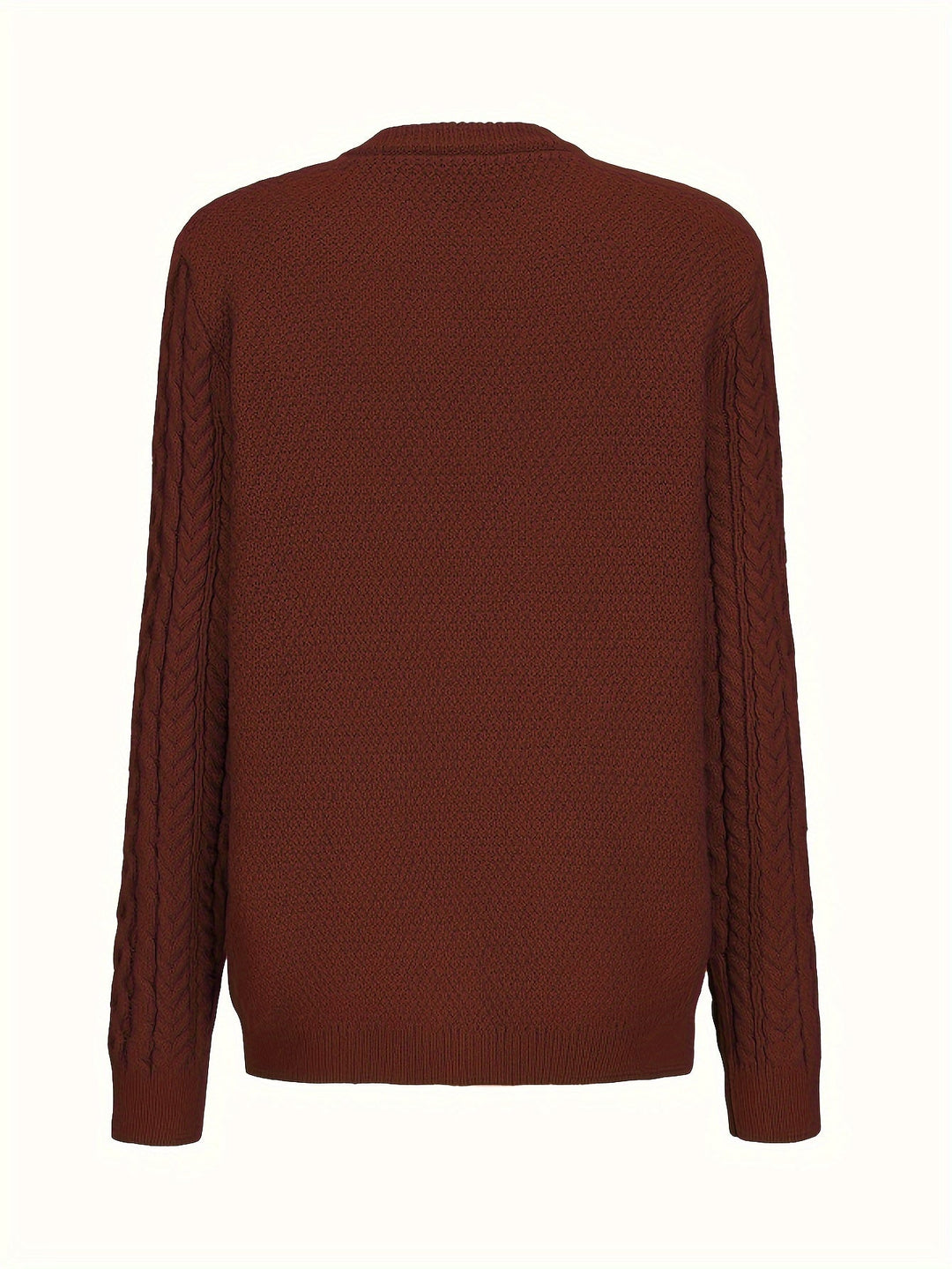 Plain Knitted Cardigan with Button Closure and Pockets - Olivia-Blue-S-The Livary