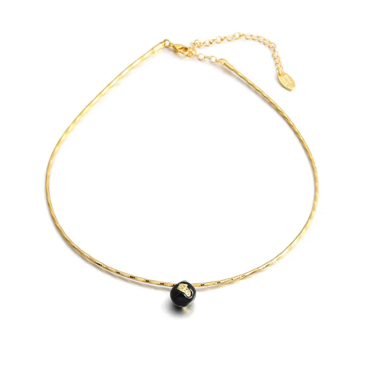 Vintage Golden Crack Necklace - Iris-The Livary