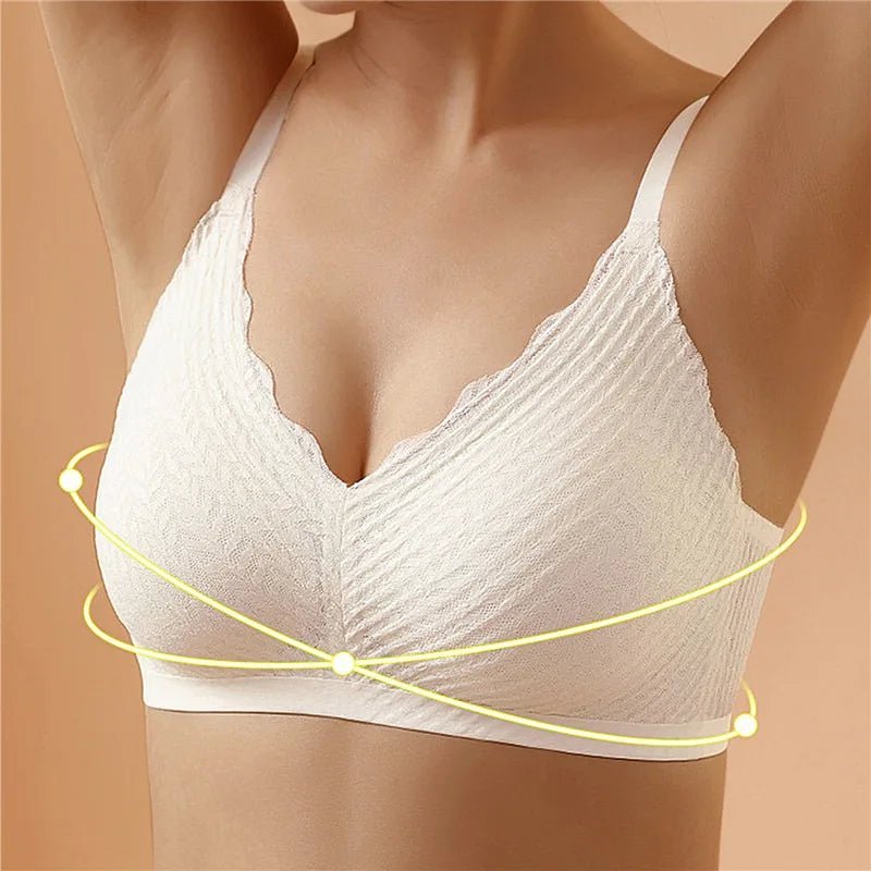 Non-padded bra – Camille-White-M-The Livary
