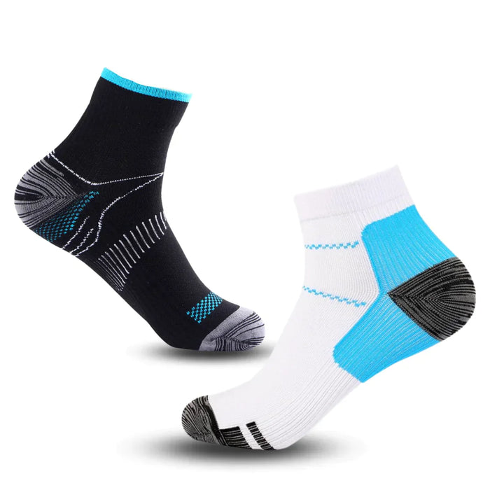Compression socks - TheraSupport-2 pairs black + 2 pairs white-34-39-The Livary