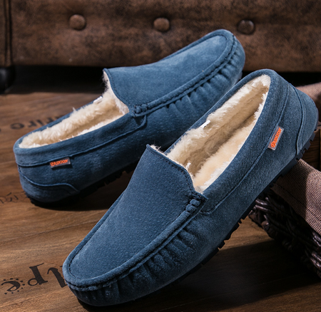 Warm Men's Slippers – Joris-Blue-7-The Livary