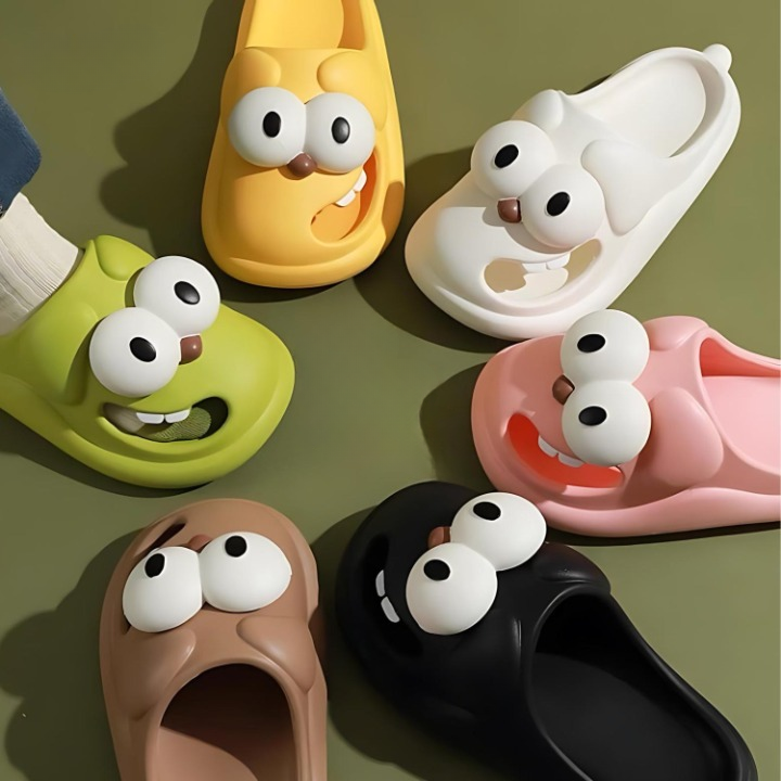 Cartoon slippers with comfort and character - PawJoy™ Cozy Pup Slippers-Green-3.5-The Livary