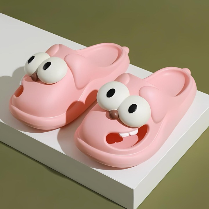 Cartoon slippers with comfort and character - PawJoy™ Cozy Pup Slippers-Pink-3.5-The Livary
