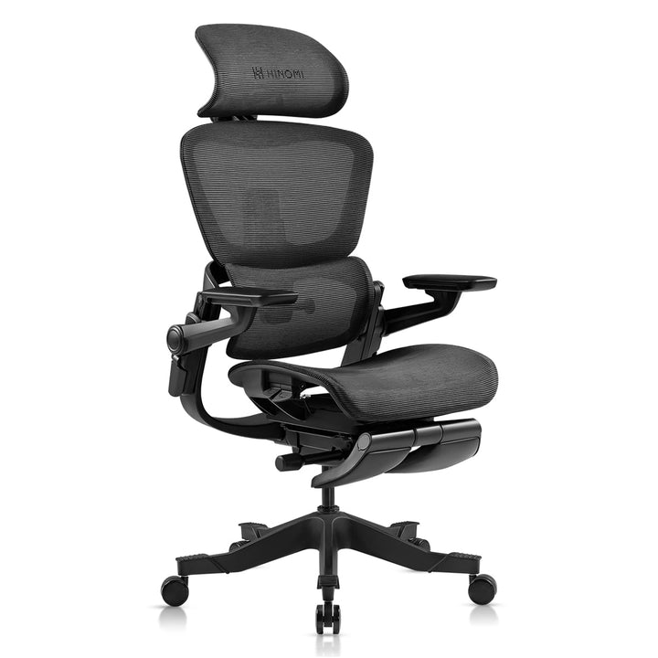 Ergonomic Office Chair with 16 Adjustable Features - ErgoFlex-Black-S (height 61.0–66.9in)-The Livary