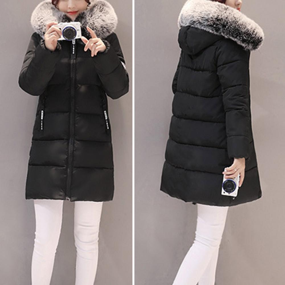 Comfortable Windproof Ladies Winter Jacket - Elinora-White-M-The Livary