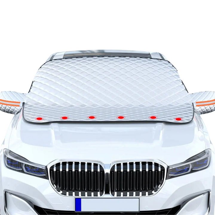 Magnetic All-Weather Windscreen Cover – FrostGuardia-Magnet + Ear Cups + Reflective Strips-The Livary