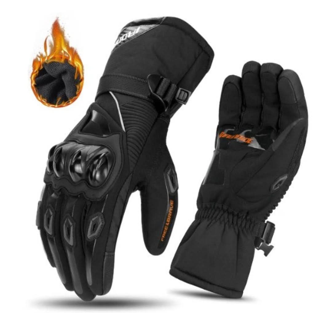 Waterproof Motorcycle Gloves for Winter - ShieldRide-Black-M-The Livary