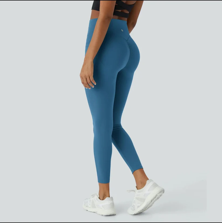 Stylish Push-Up Legging – Mila | Instantly lifting effect-S-Blue-The Livary