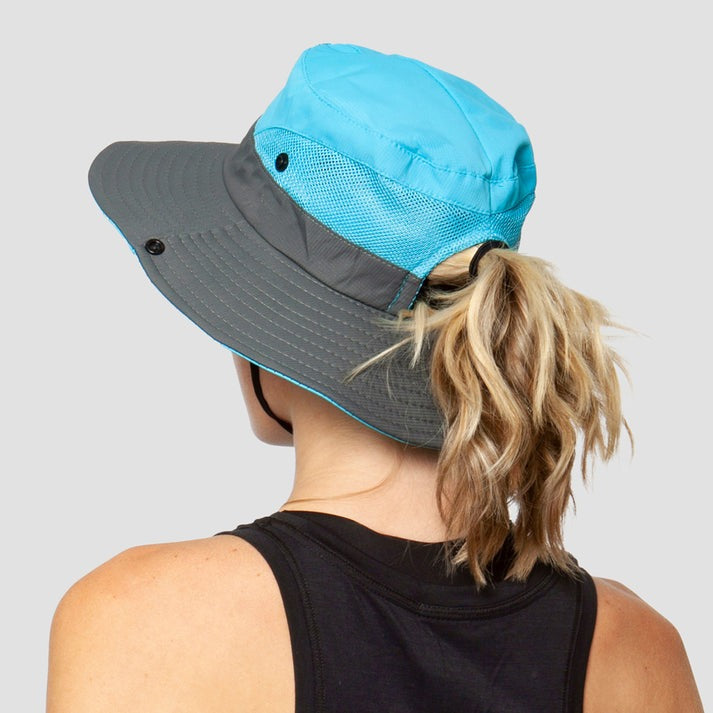 Stylish women's UV protection sun hat with a wide brim – Livia-Pink-The Livary