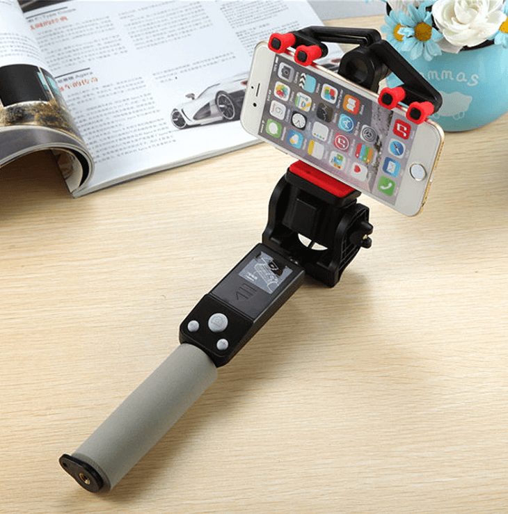 Bluetooth Selfie Stick with 360° Rotation – SpinShot-Black-The Livary