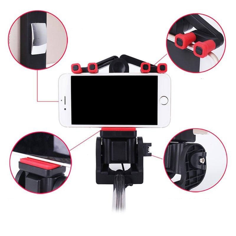 Bluetooth Selfie Stick with 360° Rotation – SpinShot-Black-The Livary