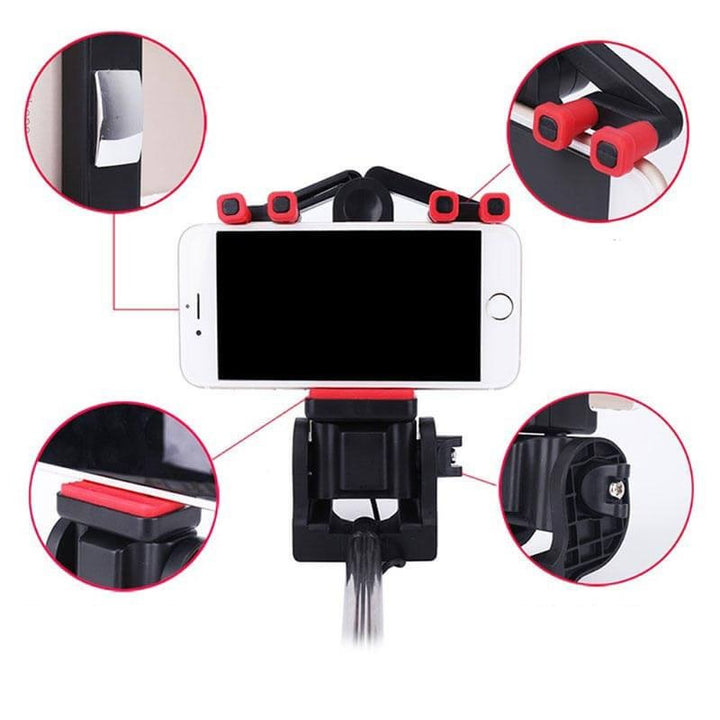 Bluetooth Selfie Stick with 360° Rotation – SpinShot-Black-The Livary