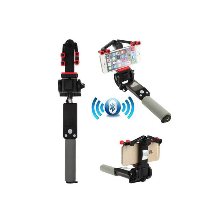 Bluetooth Selfie Stick with 360° Rotation – SpinShot-Black-The Livary