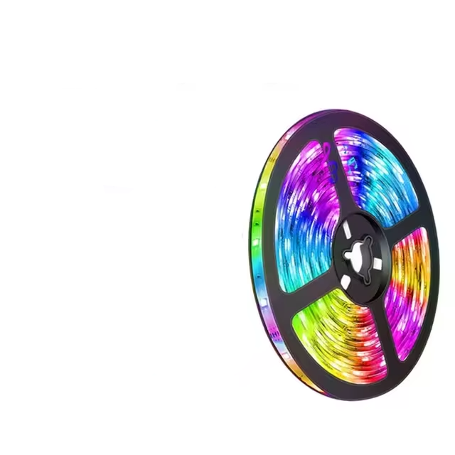 USB LED STRIP WITH COLOUR CHANGING - RGB LIGHT FOR ROOM DECORATION & TV BACKLIGHTING-3-button controller-1m-The Livary