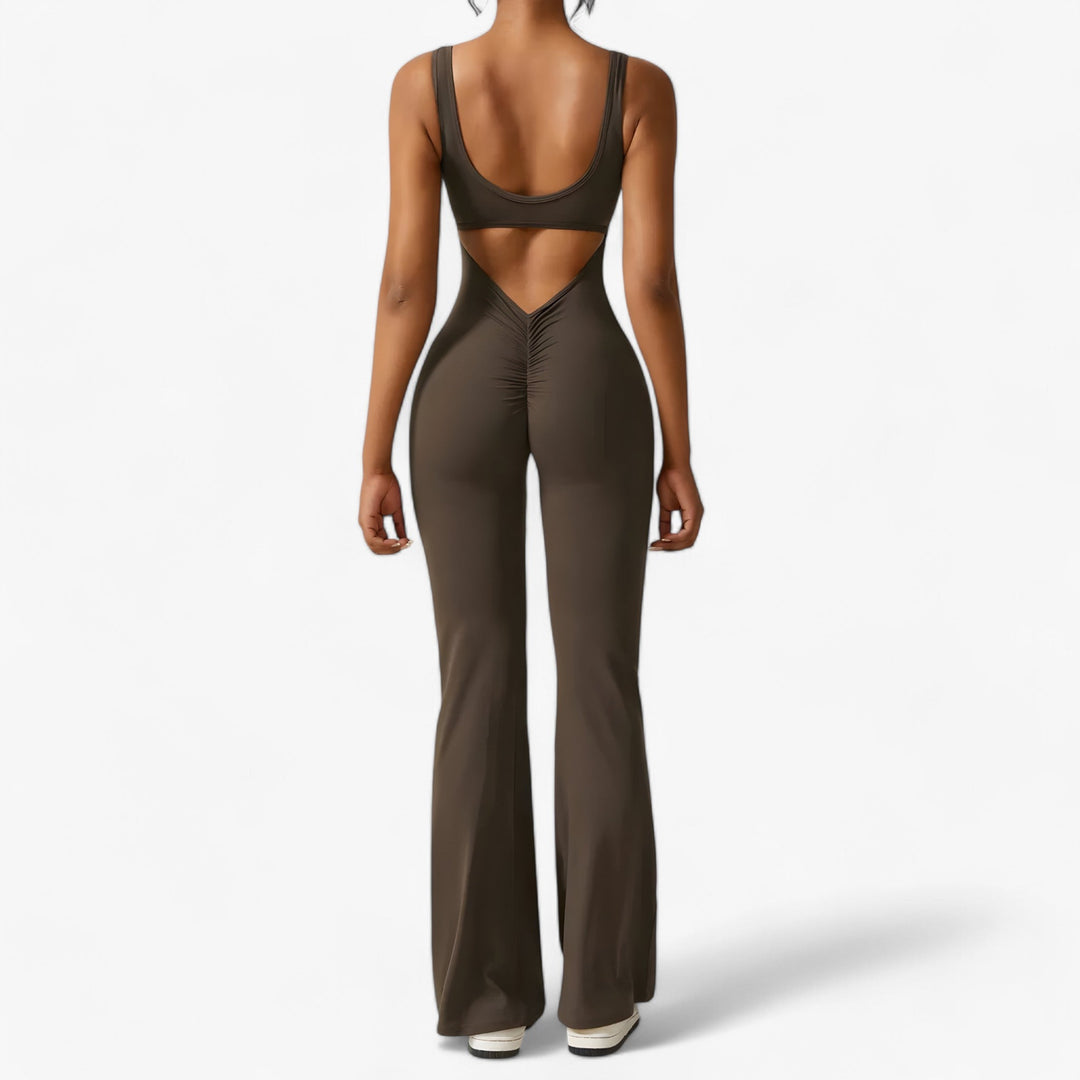 Comfortable Women's Jumpsuit – Amélie-Brown-XS-The Livary