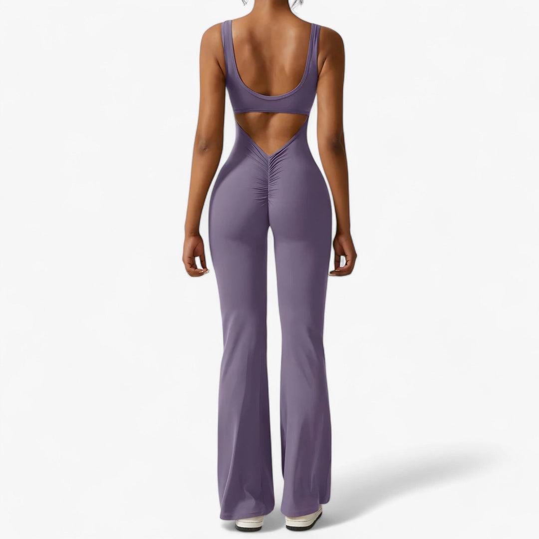 Comfortable Women's Jumpsuit – Amélie-Purple-XS-The Livary
