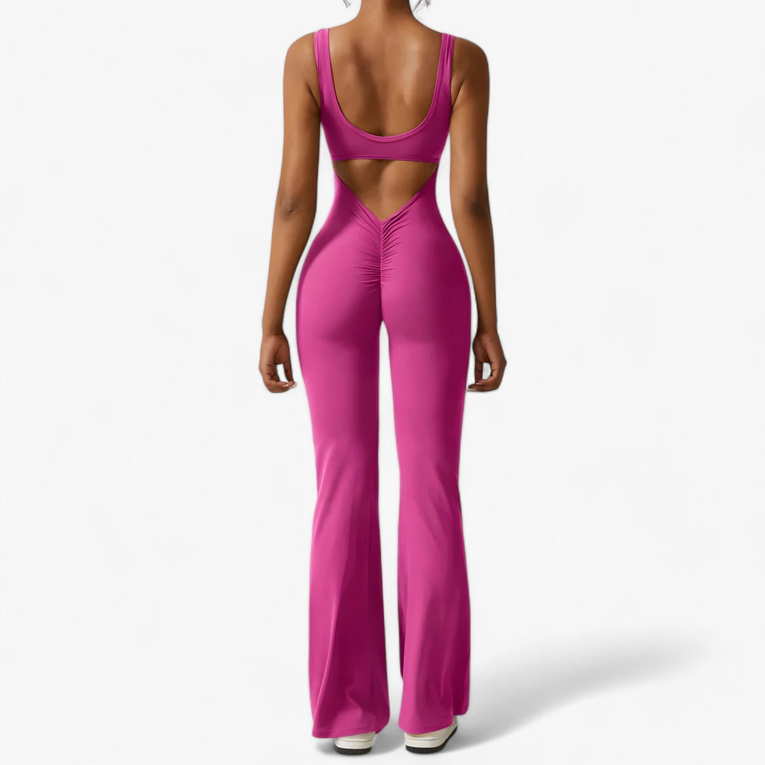 Comfortable Women's Jumpsuit – Amélie-Pink-XS-The Livary