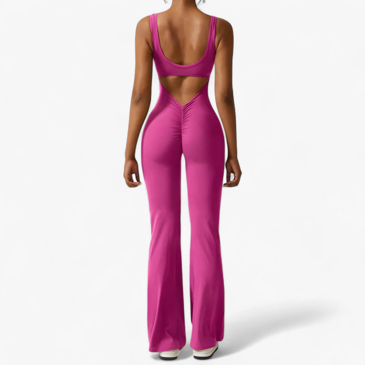 Comfortable Women's Jumpsuit – Amélie-Pink-XS-The Livary